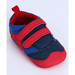 Cute Walk by Babyhug Shoes Style Booties - Red Blue