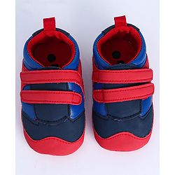 Cute Walk by Babyhug Shoes Style Booties - Red Blue