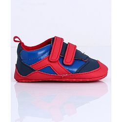 Cute Walk by Babyhug Shoes Style Booties - Red Blue