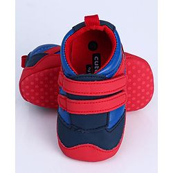 Cute Walk by Babyhug Shoes Style Booties - Red Blue