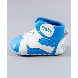 Cute Walk by Babyhug Booties - Blue