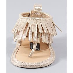 Cute Walk by Babyhug Party Wear Sandals - Golden