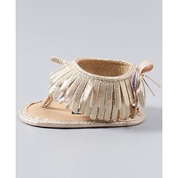 Cute Walk by Babyhug Party Wear Sandals - Golden