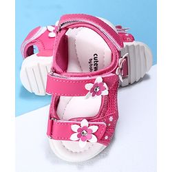 Cute Walk by Babyhug Sandals - Red