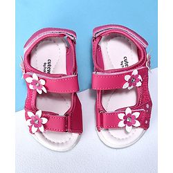 Cute Walk by Babyhug Sandals - Red
