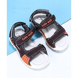 Cute Walk by Babyhug Sandals - Black