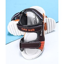 Cute Walk by Babyhug Sandals - Black