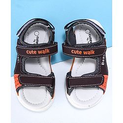 Cute Walk by Babyhug Sandals - Black