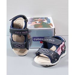 Cute Walk by Babyhug Sandals - Blue