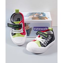 Cute Walk by Babyhug Sports Shoes - Black