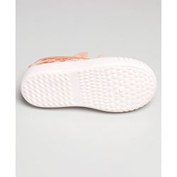 Cute Walk by Babyhug Casual Shoes Floral Embroidered - Orange