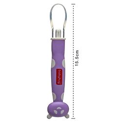 Babyhug Panda Silicone Tip Spoon Set of 2 - Purple