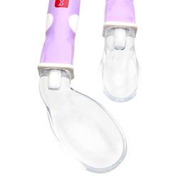 Babyhug Panda Silicone Tip Spoon Set of 2 - Purple