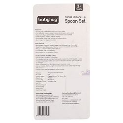 Babyhug Panda Silicone Tip Spoon Set of 2 - Purple