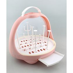 Babyhug Portable Drying Rack with Cover - Pink