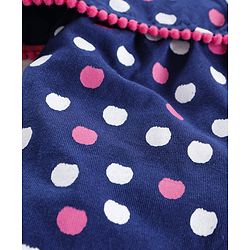 Babyhug Sleeveless Jumpsuit Polka Dots Print - Blue