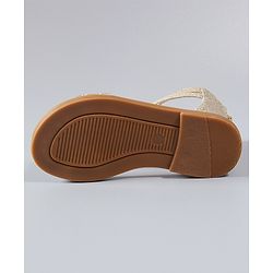 Cute Walk by Babyhug Shimmery Sandals - Silver
