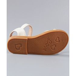 Cute Walk by Babyhug Sandals - White