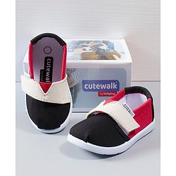Cute Walk by Babyhug Casual Shoes - Black Red