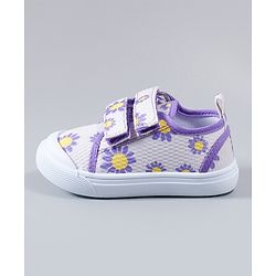 Cute Walk by Babyhug Casual Shoes Floral Print - Purple