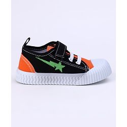 Cute Walk by Babyhug Checks Casual Shoes - Orange