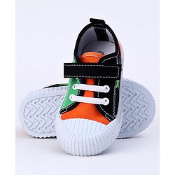 Cute Walk by Babyhug Checks Casual Shoes - Orange