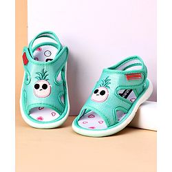 Cute Walk by Babyhug Sandals Pineapple Patch - Green