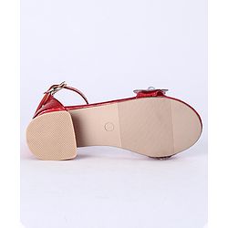 Cute Walk by Babyhug Sandals With Studded Pearls - Golden