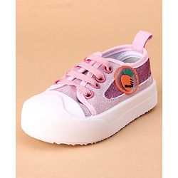 Cute Walk by Babyhug Casual Shoes Carrot Applique - Pink