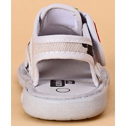 Cute Walk by Babyhug Sandals Captain America Applique - Grey
