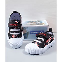 Cute Walk by Babyhug Casual Shoes - Black