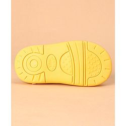Cute Walk by Babyhug Sandals Heart Embroidery - Yellow