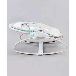 Babyhug Baby Rocker with Soothing Vibrations & Music With Canopy - Grey