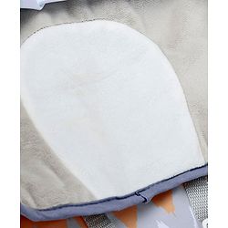 Babyhug Baby Rocker with Soothing Vibrations & Music With Canopy - Grey