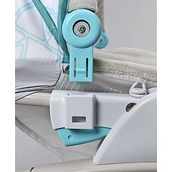 Babyhug Baby Rocker with Soothing Vibrations & Music With Canopy - Grey