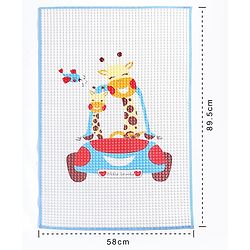 Babyhug Multipurpose Air Filled Waterproof Mat Animal Print - White