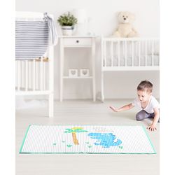Babyhug Multipurpose Air Filled Waterproof Mat Dino Print - White