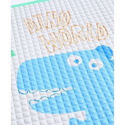 Babyhug Multipurpose Air Filled Waterproof Mat Dino Print - White