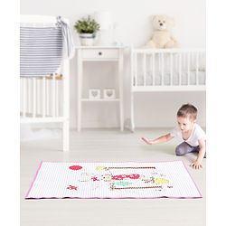 Babyhug Multipurpose Air Filled Waterproof Mat Dino Print - White
