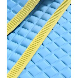 Babyhug Multipurpose Air Filled Waterproof Mat Bear Print - Blue - L 89.5 x B 58 cm Blue