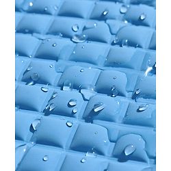 Babyhug Multipurpose Air Filled Waterproof Mat Bear Print - Blue - L 89.5 x B 58 cm Blue