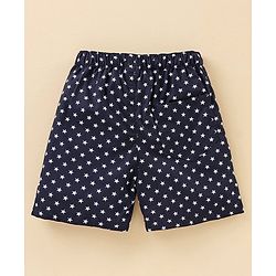 Babyhug 100% Cotton Boxers Pack of 2 - Navy Blue White