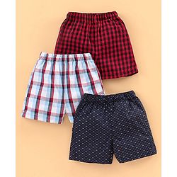 Babyhug 100% Cotton Boxers Pack of 3 - Multicolor