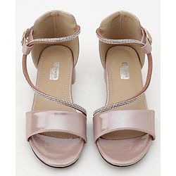Cute Walk by Babyhug Sandals With Studded Pearls - Pink