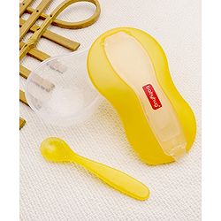 Babyhug Air Tight Bowl With Spoon - Yellow