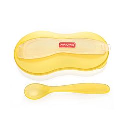 Babyhug Air Tight Bowl With Spoon - Yellow