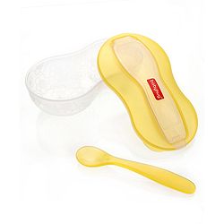 Babyhug Air Tight Bowl With Spoon - Yellow