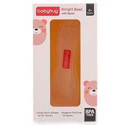 Babyhug Air Tight Bowl With Spoon - Yellow