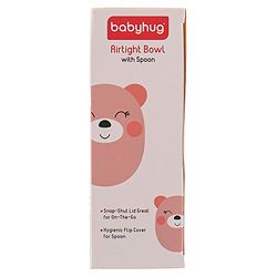 Babyhug Air Tight Bowl With Spoon - Yellow