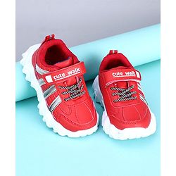 Cute Walk by Babyhug Sneakers Shoes - Red